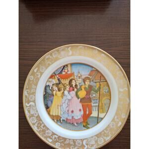 Franklin Porcelain Grimms Fairy Tale collection,  "The Golden Goose" plate